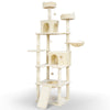 Arbre a chat Geant 6 niveaux avec griffoir grattoir 215 cm beige - voonot.com
