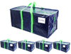 Lot de 5 sacs de demenagement grand format avec sangles et poignee bleu - voonot.com