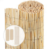 Canisse en roseau naturel Brise vue avec attaches de fixation 140x600cm - voonot.com