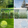 Mini Serre de jardin avec 3 portes enroulables bache PE renforcee 135g/m2 270x90x90cm Vert - voonot.com