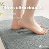 Lot de 2 Tapis de Bain Antidérapant microfibre 60x90cm gris - voonot.com