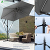 Parasol deporte 3M avec housse de protection et sangle de fixation Gris - voonot.com