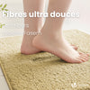 Lot de 2 Tapis de Bain Antidérapant microfibre 60x90cm beige - voonot.com