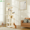Arbre a chat Geant 6 niveaux avec griffoir grattoir 215 cm beige - voonot.com