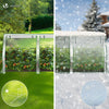 Mini Serre de jardin avec 3 portes enroulables bache PE renforcee 135g/m2 270x90x90cm Blanc - voonot.com