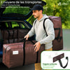 Lot 10 sacs de demenagement grand format avec sangles et poignee marron - voonot.com