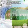 Grande Serre de jardin 18m2 en acier galvanisé - Taille : 6x3x2M - voonot.com