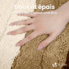 Lot de 2 Tapis de Bain Antidérapant microfibre motif dégradé 60x90cm beige - voonot.com