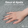 Lot de 2 Tapis de Bain Antidérapant microfibre 60x90cm gris - voonot.com