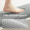 Lot de 2 Tapis de Bain Antidérapant microfibre 60x90cm gris - voonot.com