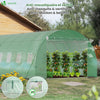 Grande Serre de jardin 18m2 en acier galvanisé - Taille : 6x3x2M - voonot.com