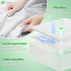 Lot de 2 Protège Matelas Alèse Impermeable avec jupe elastiquee 160x200x30cm - voonot.com
