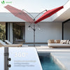 Parasol deporte 3M avec housse de protection et sangle de fixation Rouge - voonot.com