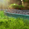 Bordure de jardin plastique flexible 10m avec piquets vert bordé de vert clair - voonot.com