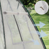 Serre de jardin hivernage dome avec bache PE 160x160x180cm Blanc - voonot.com