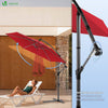 Parasol deporte 3M avec housse de protection et sangle de fixation Rouge - voonot.com