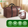 Lot 10 sacs de demenagement grand format avec sangles et poignee marron - voonot.com