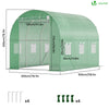 Serre de jardin tunnel 6m2 en acier galvanise - voonot.com