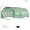 Grande Serre de jardin 18m2 en acier galvanisé - Taille : 6x3x2M - voonot.com