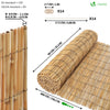 Canisse en roseau renforcée Brise vue naturel avec attaches de fixation 90x600cm - voonot.com