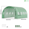 Serre de jardin tunnel 12m2 en acier galvanise - voonot.com
