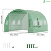 Serre de jardin tunnel 9m2 en acier galvanise - voonot.com