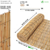 Canisse en roseau naturel Brise vue avec attaches de fixation 90x300cm - voonot.com