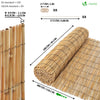 Canisse en roseau renforcée Brise vue naturel avec attaches de fixation 100x300cm - voonot.com