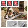 Lot de 2 rampe de chargement 160cm en acier galvanise - voonot.com