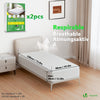 Lot de 2 Protège Matelas Alèse Impermeable avec jupe elastiquee 90x190x30cm - voonot.com