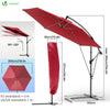 Parasol deporte 3M avec housse de protection et sangle de fixation Rouge - voonot.com