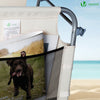 Transat pare soleil Textilene et range magazine Lot de 2 pcs Beige - voonot.com