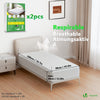 Lot de 2 Protège Matelas Alèse Impermeable avec jupe elastiquee 90x200x30cm - voonot.com