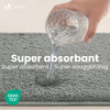 Lot de 2 Tapis de Bain Antidérapant microfibre 60x90cm gris - voonot.com