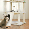 Arbre a chat Geant 6 niveaux avec griffoir grattoir 215 cm beige - voonot.com