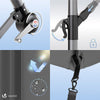 Parasol deporte 3M avec housse de protection et sangle de fixation Gris - voonot.com