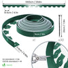 Bordure de jardin plastique flexible 10m avec piquets vert bordé de vert clair - voonot.com