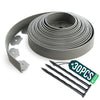 Bordure de jardin plastique flexible 10m avec piquets gris - voonot.com