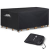 Housse salon de jardin bache de protection 420D 213x132x73cm noire - voonot.com