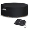 Housse salon de jardin bache de protection 420D φ190x73cm noire - voonot.com