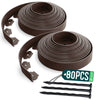 Bordure de jardin PE  flexible 40m avec piquets marron