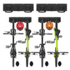 Support mural rangement pour 4 velos et 2 casques rails et crochets metal noir - voonot.com