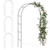 Lot de 4 Arche de jardin pour plantes grimpantes 140x37x240cm en metal Noir - voonot.com