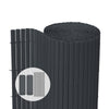 Canisse PVC brise vue ultra renforce avec attaches de fixation 80x500cm gris - voonot.com
