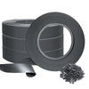 Kit de lamelles occultantes PVC brise vue 300m x 4.7cm avec 600 clips Gris - voonot.com