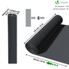 Canisse PVC brise vue ultra renforce avec attaches de fixation 100x500cm gris - voonot.com