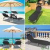 Transat pare soleil Lot de 2 pcs Noir - voonot.com