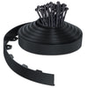 Bordure de jardin PVC flexible 20m avec piquets noir - voonot.com
