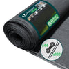 Brise vue occultant en HDPE 90g/m² 1.5x20m avec attaches de fixation anthracite - voonot.com