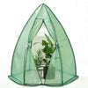 Serre de jardin hivernage dome avec bache PE 160x160x180cm Vert - voonot.com